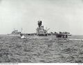 HMS Dorsetshire и авианосец HMS Hermes в составе конвоя UC.3. 9 июня 1940 года