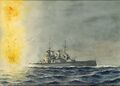 Линейный крейсер HMS Hood и линейный корабль HMS Prince of Wales 24 мая 1941 г. Художник Eric Tufnell.