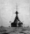 HMS Iron Duke. Вид на нос корабля в 1929 году