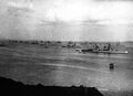 Линейные крейсера HMS Lion, HMS Inflexible, HMS Indomitable (на переднем плане). Розайт, 1917 г.