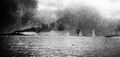 Взрывы немецких снарядов между линейными крейсерами HMS Lion и HMS Princess Royal. Бой при Доггер-банке, 24 января 1915 г.