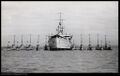 HMS Medway и десять подводных лодок, China Station, 1932 год. Подводные лодки по правому борту: PE (HMS Perseus), PD (HMS Pandora) и PR (HMS Proteus).