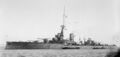 HMS Monarch на якоре. Фото сделано после 1915 года.