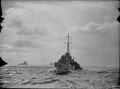Эсминец HMS Opportune в эскорте конвоя.