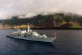 HMS Portland на острове Тристан да Кунья 2017г