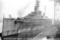 Линейный крейсер HMS Princess Royal в достройке на верфи «Vickers», 1912 г.