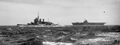 Линейный крейсер HMS Renown и авианосец HMS Ark Royal, апрель 1941 г.