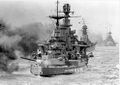 Учебные стрельбы главным калибром HMS Renown, 1920-30 гг.