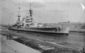 Линейный крейсер HMS Renown в Суэцком канале, 1920 г.