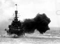 Стрельба главным калибром. Линейный крейсер HMS Repulse, 1926 г.