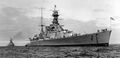 Линейный крейсер HMS Hood в Австралии, позади HMS Repulse. Февраль 1924 г.