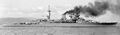 HMS Repulse по окончании достройки, до увеличения высоты передней дымовой трубы.