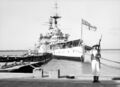 Линейный крейсер HMS Repulse. Хайфа, 1938 г.