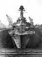 Линейный крейсер HMS Repulse в доке.