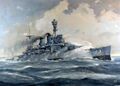 Линейный крейсер HMS Repulse. Художник John S.Smith