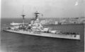 HMS Royal Sovereign у берега Мальты. 1920-е.