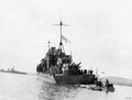 HMS Suffolk в Скапа-Флоу 18 апреля 1940 года после 33 воздушных атак