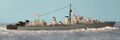 Модель эсминца HMS Sikh.