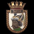 Бронзовая эмблема эсминца HMS Tartar.