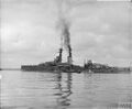 HMS Thunderer на якоре после постройки. 1912 год
