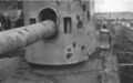 Башня 152-мм орудия HMS Warspite после Ютландского сражения