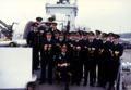 Офицеры HSwMS Halland, групповой снимок. 1970-е гг.