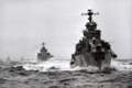HSwMS Halland на учениях Nordkust, 1957 г.