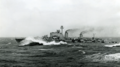 HSwMS Halland на ходовых испытаниях, 1955 г.