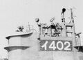 Антенны радаров на рубке подводной лодки I-402