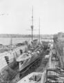 IJN Hirado в доке Сиднея 1917 год.