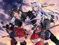Воплощения IJN Shōkaku(справа) и IJN Zuikaku(слева) в японской карточной игре Kantai Collection