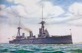 Линейный крейсер HMS Indefatigable. Рисунок.