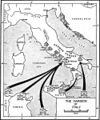 Карта вторжения Союзников в Италию 1943 г.