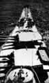 Носовые 406-мм башни линкора USS Iowa. Сан-Франциско, июль 1947 г.