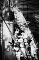 Вид на корму с носового КДП линкора USS Iowa. Сан-Франциско, июль 1947 г.