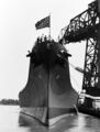Носовая часть линкора USS New Jersey. Церемония ввода в строй, Филадельфия, 23 мая 1943 г.