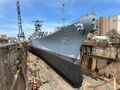 Носовая часть линкора 'USS New Jersey.