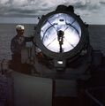 914-мм прожектор линкора USS Missouri, конец августа 1944 г.
