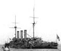 Класс IJN Izumo броненосный крейсер Izumo на западном побережье США, 1915.
