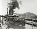 Izumo 15 октября 1921 года в Панамском канале проходит шлюз Мирафлорес.