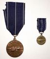 Памятная медаль Войны-продолжения, сравнение полноразмерной версии и миниатюры. Аверс