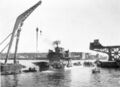 Судоподъемные работы на ТА-32. Генуя, март 1950 г.