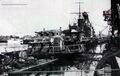 Затонувший 30 марта 1945 года в доке Киля крейсер Köln