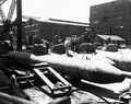 Подводные лодки Kairyu на военно-морской базе Йокосука, неподалеку от Токио, сентябрь 1945 года.