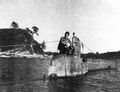 Карликовая ПЛ частично затоплена, октябрь-декабрь 1945.