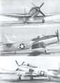 Kaiser-Fleetwings XBTK-1 на аэродроме с выпущенными воздушными тормозами.