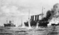 Kaiser Wilhelm der Grosse в бою с HMS HighFlyer 26 августа 1914