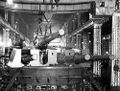 Установка орудий ГК при постройке HMS Prince of Wales, 1940 год