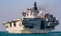 Вид на корму HMS Ocean