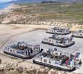 Катера LCAC на стоянке в Camp Pendleton.